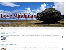Tablet Screenshot of lovemindanao.com